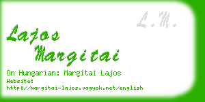 lajos margitai business card